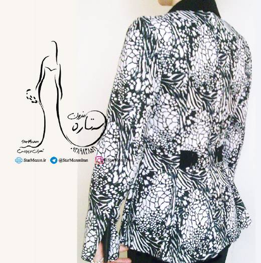 کت یقه انگلیسی دو رنگ