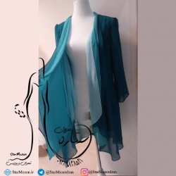 مانتو سه رنگ حریر دورو مزون ستاره همراه شادی های شماست