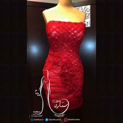 دکلته قرمز حصیری مزون ستاره همراه شادی های شماست