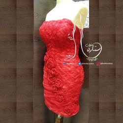 دکلته قرمز حصیری مزون ستاره همراه شادی های شماست